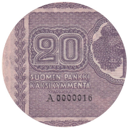 20 Markkaa 1922